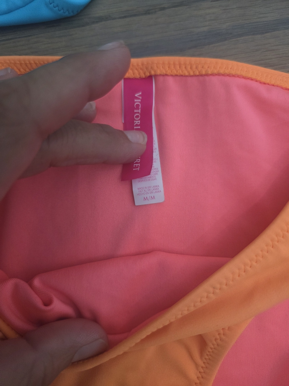 Victoria's Secret Orange, Blueish &purplish Bikini Bottoms Sz M - Picture 3 of 3